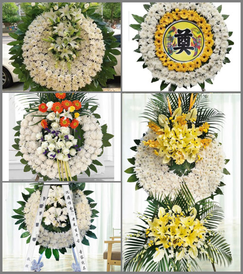 山西长治长子县常张乡大中汉村花圈速递